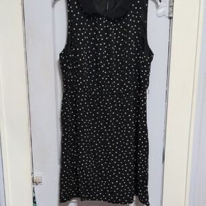Elle Black and White Polka Dot Mini Dress